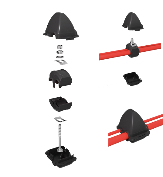 Exploded diagram of IPC components